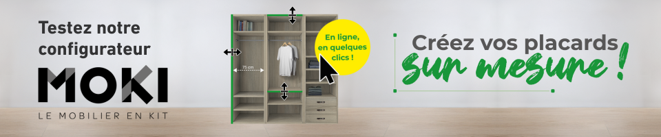 Testez notre configurateur de placards MOKI
